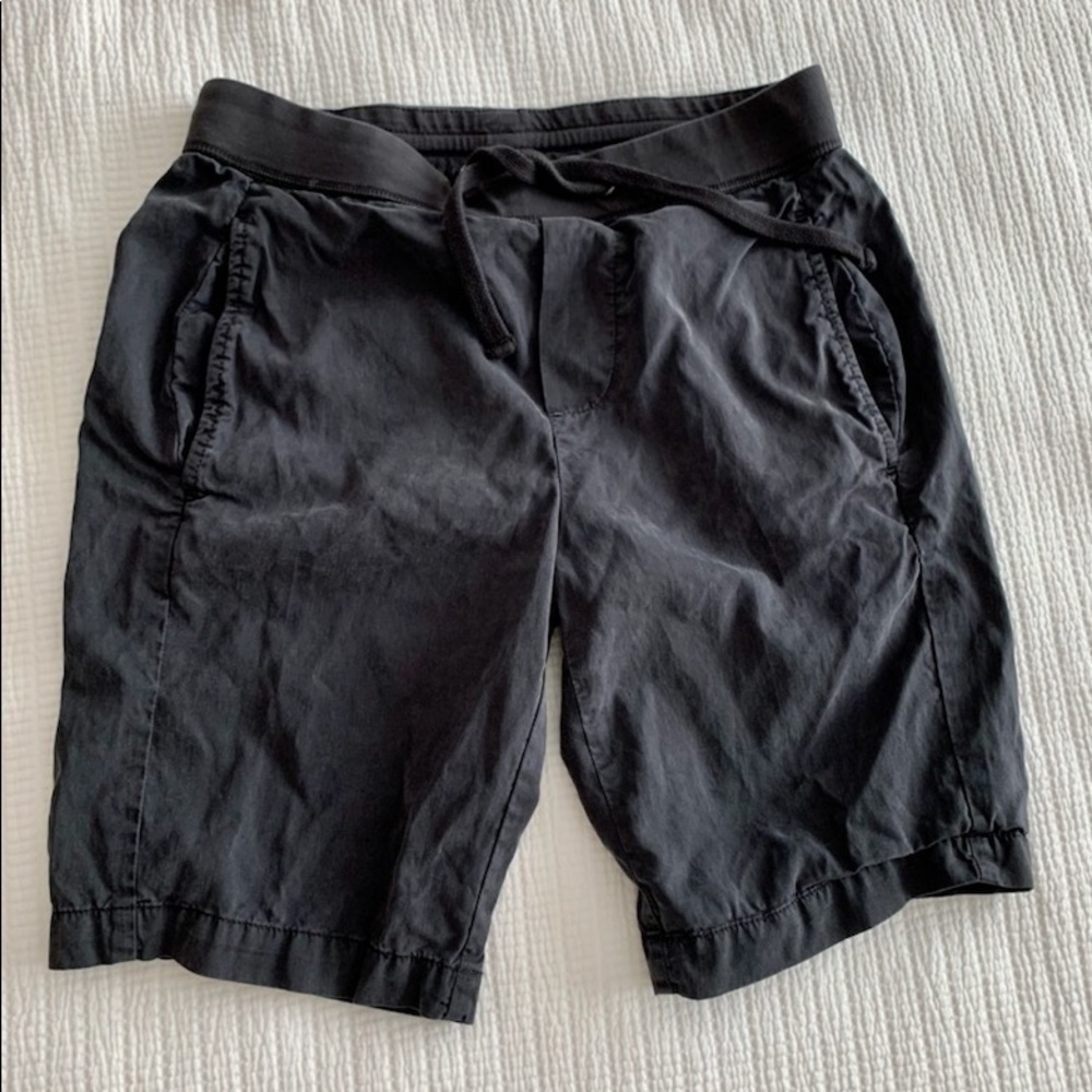 James Perse Black Drawstring Shorts